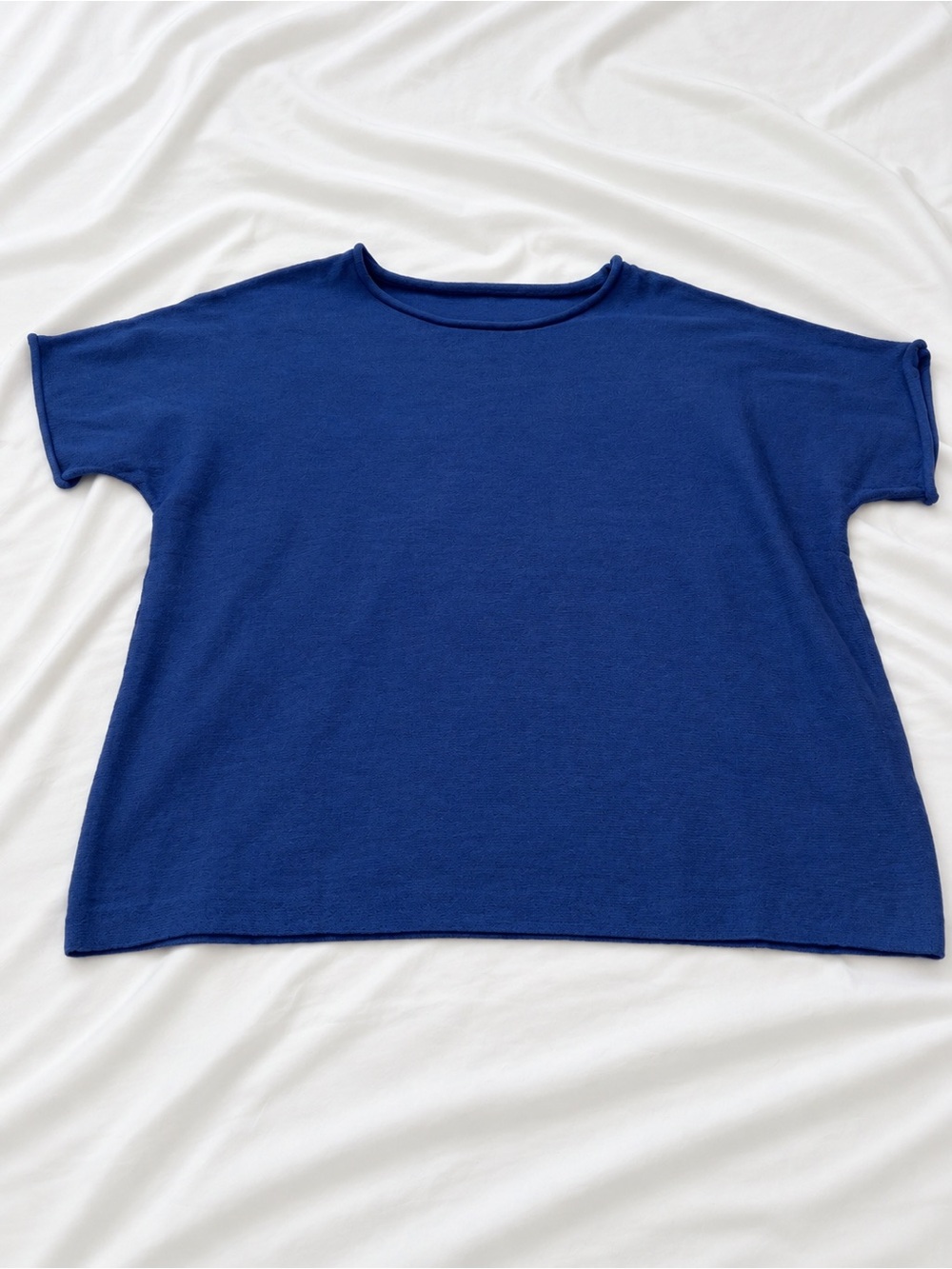 Women's Short-Sleeve Crew Neck Top in Royal Blue